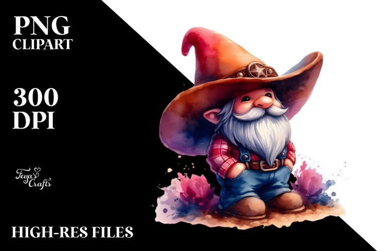 Cowboy Gnome PNG