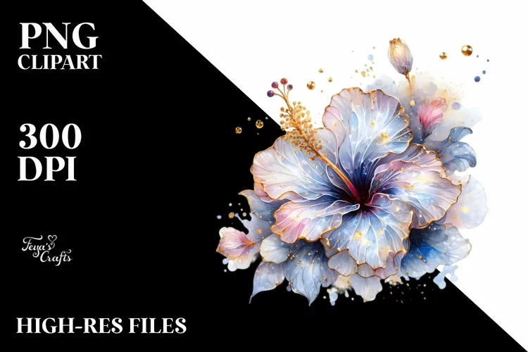 Shiny Hibiscus Clipart