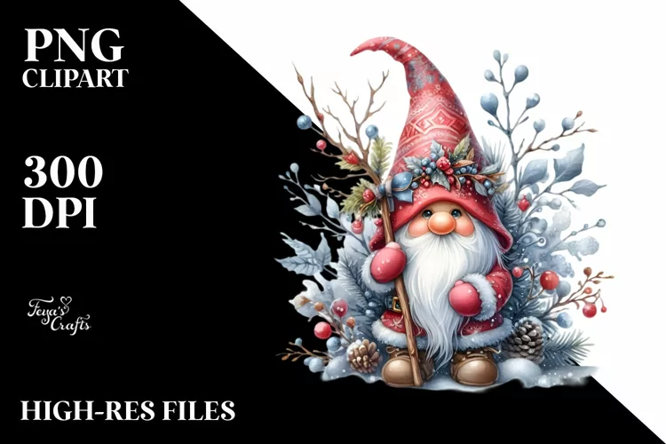 Winter Gnome, Transparent PNG