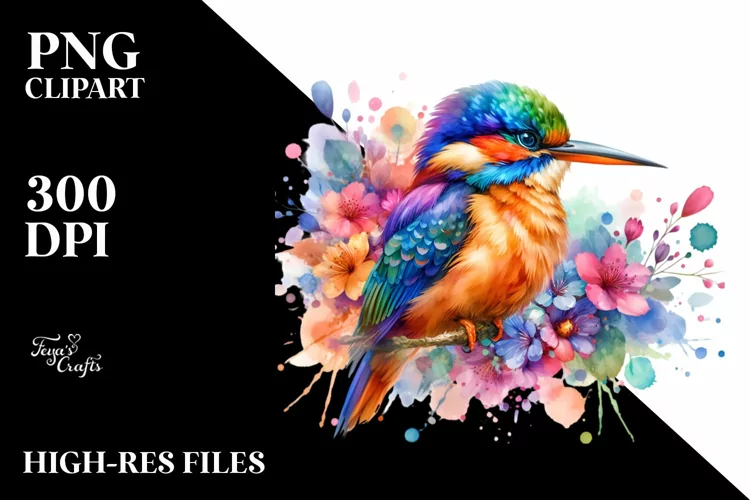 Vibrant Watercolor Oilbird