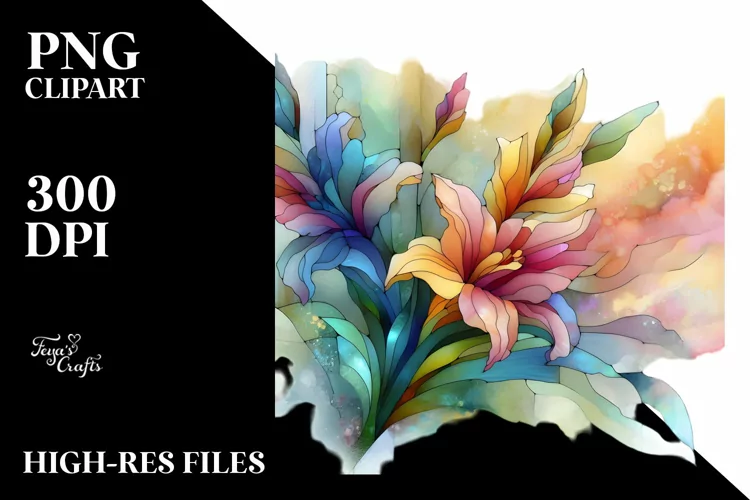 Wooden Stained Gladiolus, Transparent PNG