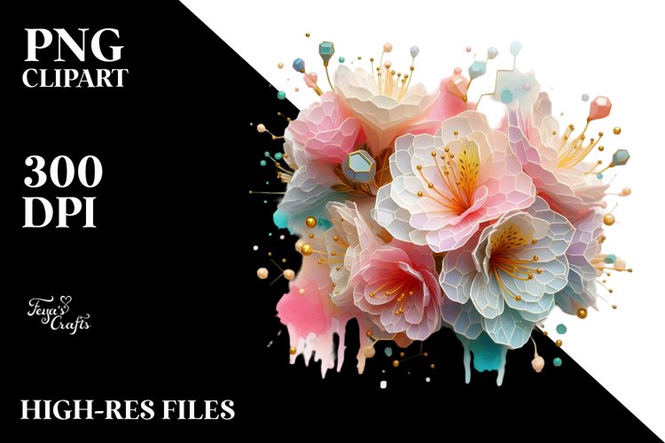 Flower Sticker Png Image 8