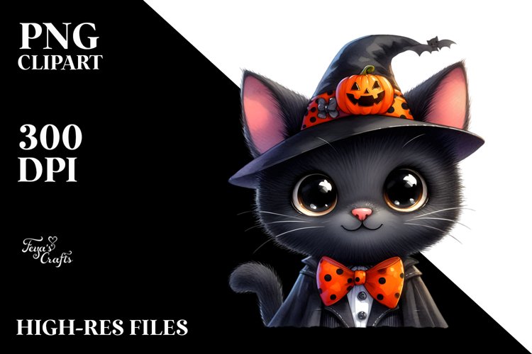 Halloween Cat Clipart Image 6