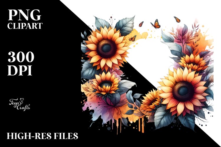 Sunflower Clipart Image 7