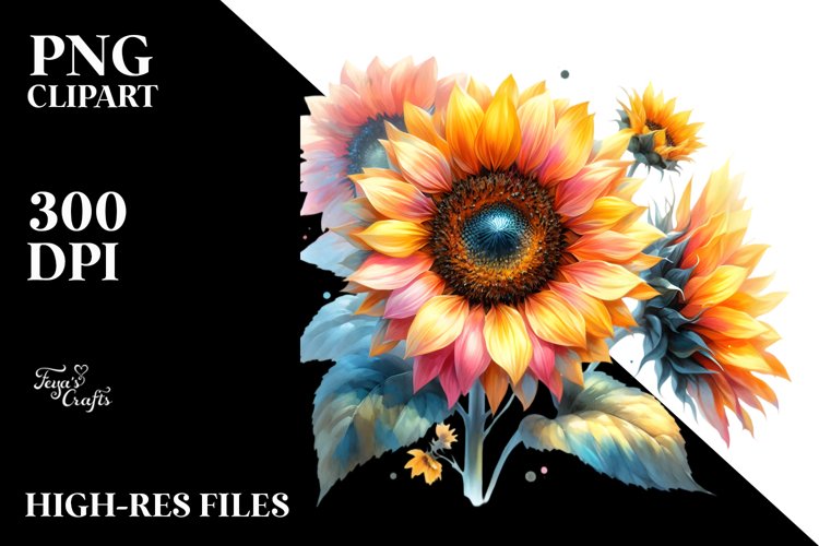 Sunflower Clipart Image 6