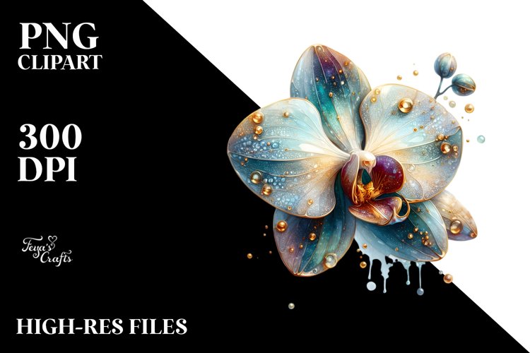 Orchid Clipart Image 20