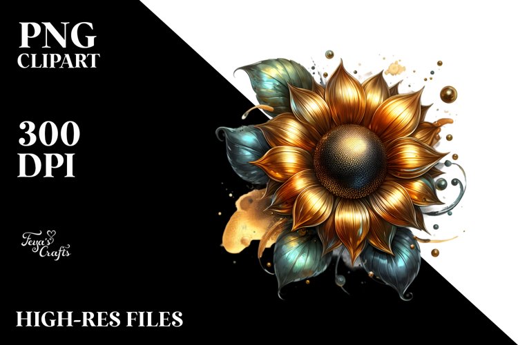 Sunflower Clipart Image 13