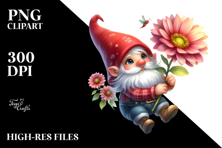 Cute Gnome Clipart Image 2