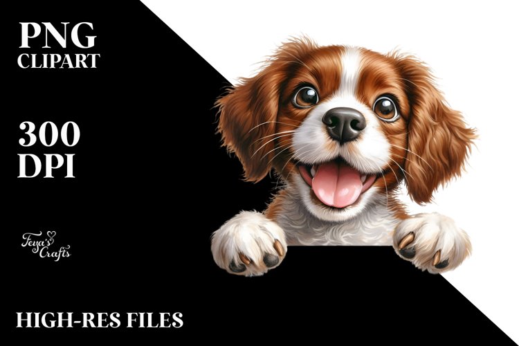 Watercolor Brittany Enthusiastic Funny Crazy Adorable | example image 1