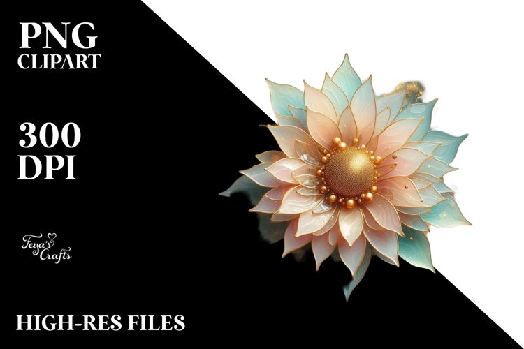 Watercolor Sunflower Clipart Image 2