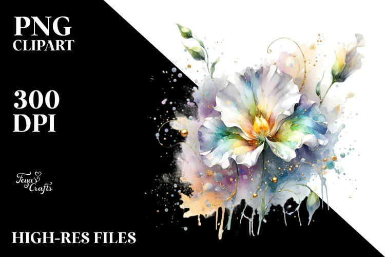 Floral Splash Abstract Design