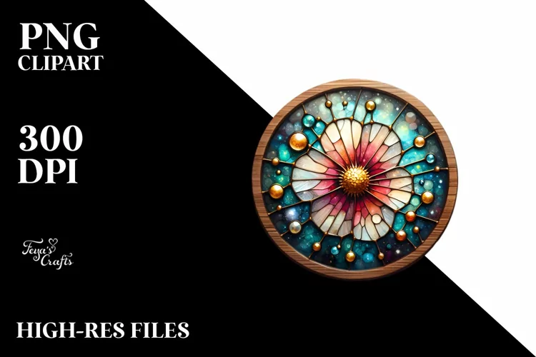 Stained Cosmos with Golden Insertions