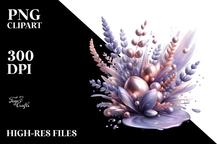 Abstract Lavender Splash | Clipart