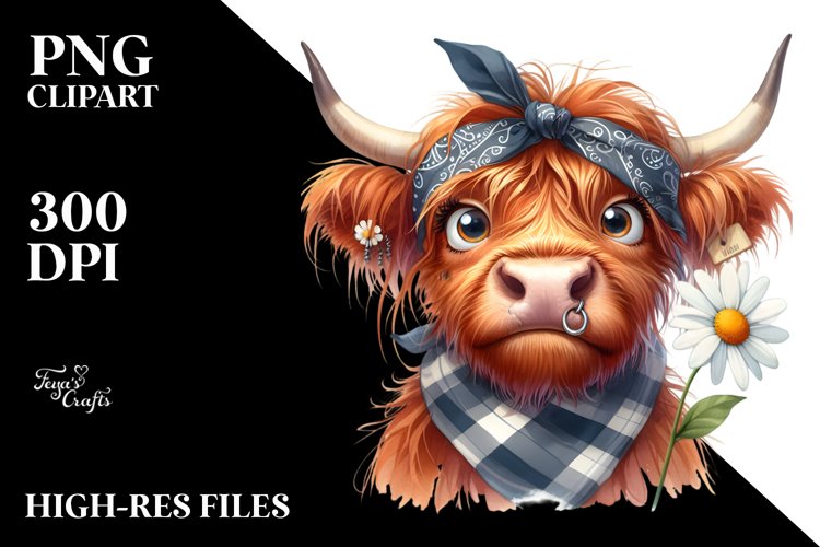 Highland Cow Clipart Image 3
