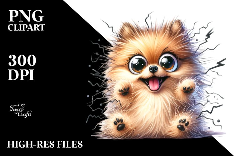 Pomeranian Clipart Image 19