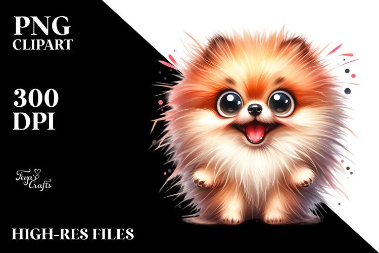 Pomeranian Clipart Image 12