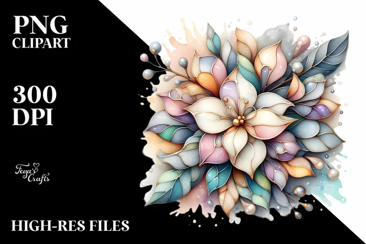 Abstract Stained Gardenia Shiny