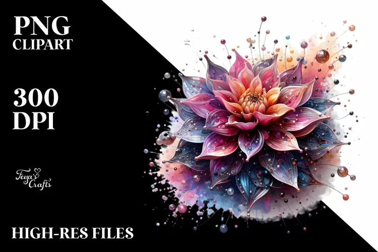 Sublimation Shiny Dahlia Metallic