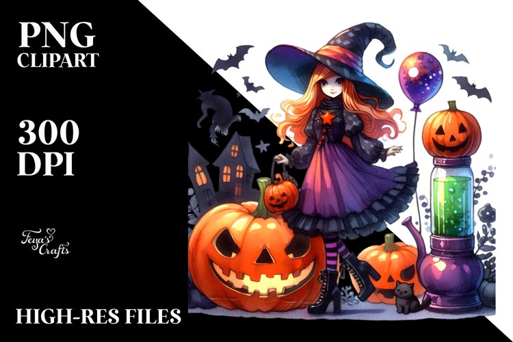 Halloween Witch Clipart Image 7