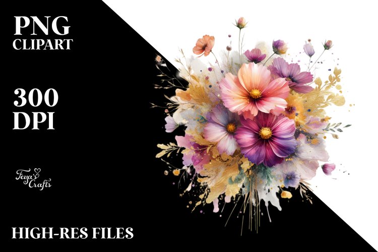 Flower Bouquet Clipart Image 16