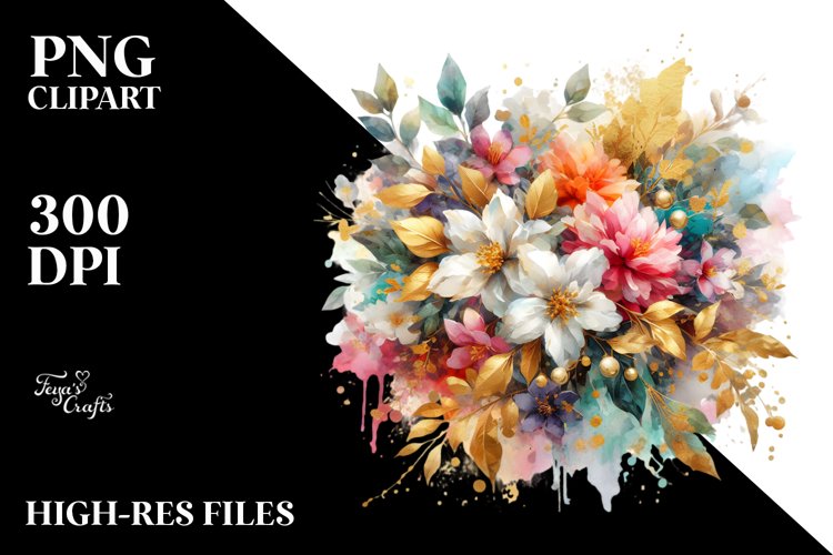 Flower Bouquet Clipart Image 24