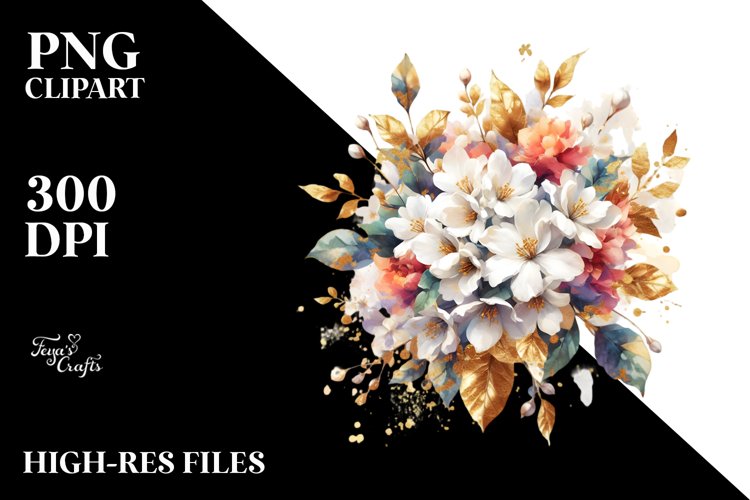 Flower Bouquet Clipart Image 19