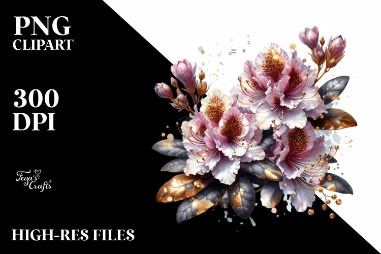 Detailed Shiny Rhododendron Shiny Material | Sublimation