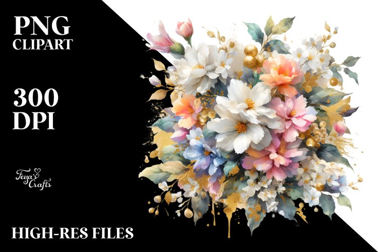 Flower Bouquet Clipart Image 21