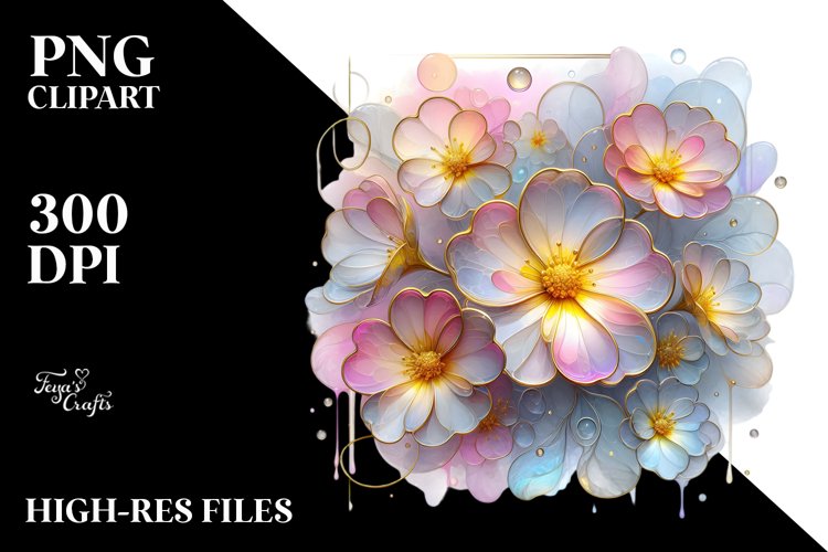 Flower Sticker Png Image 14