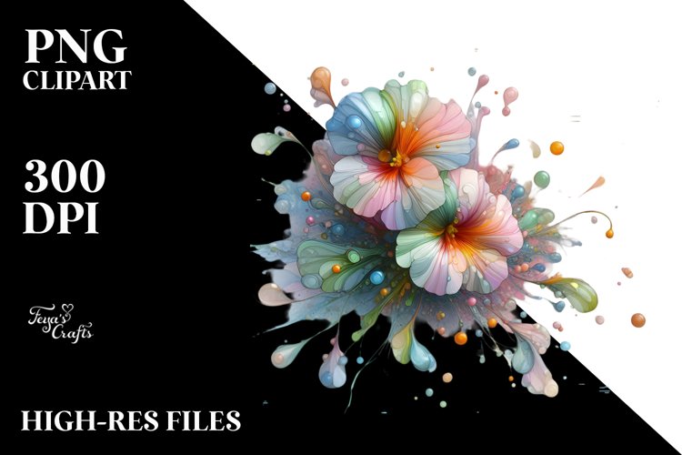 Flower Sticker Png Image 11