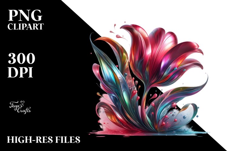Abstract Shiny Tulip example image 1