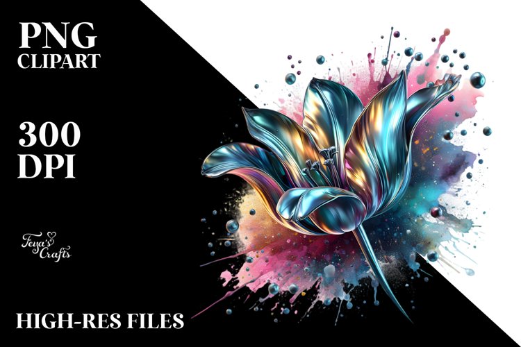 Abstract Shiny Tulip example image 1