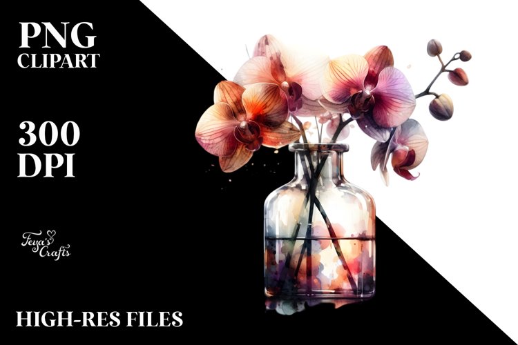 Orchid Clipart Image 18