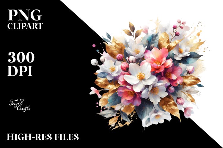 Flower Bouquet Clipart Image 13