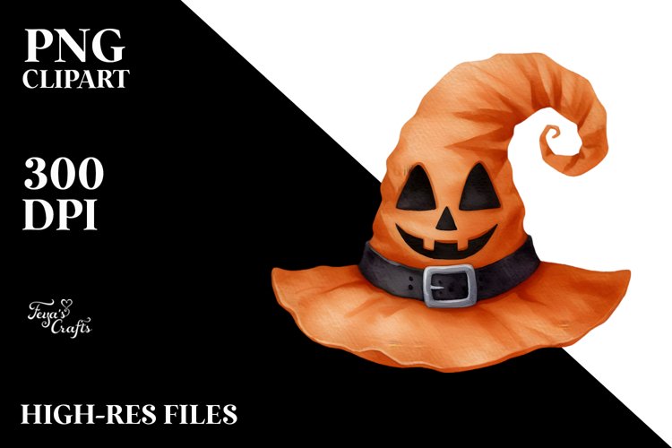 Funny Halloween Simple Hat Clipart example image 1