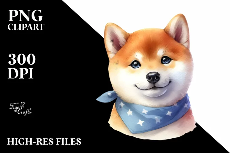 Colorful Shiba Inu