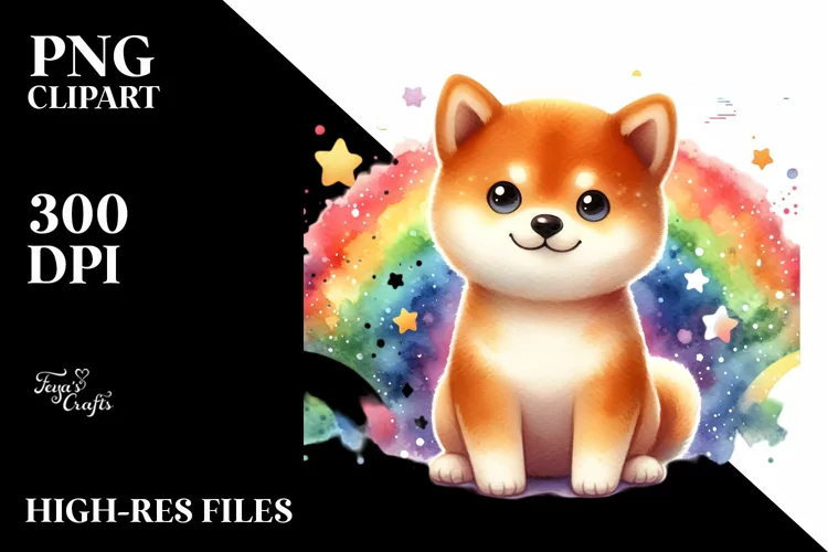 Colorful Shiba Inu