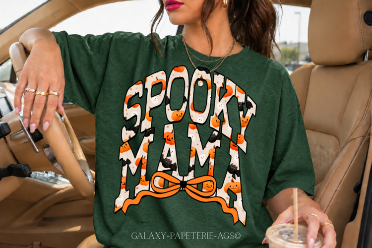 Spook Mama PNG | Cute Halloween Mom Sublimation