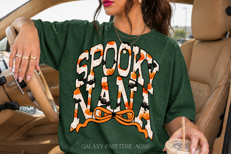 Spook Nana PNG | Halloween Nana Shirt Design