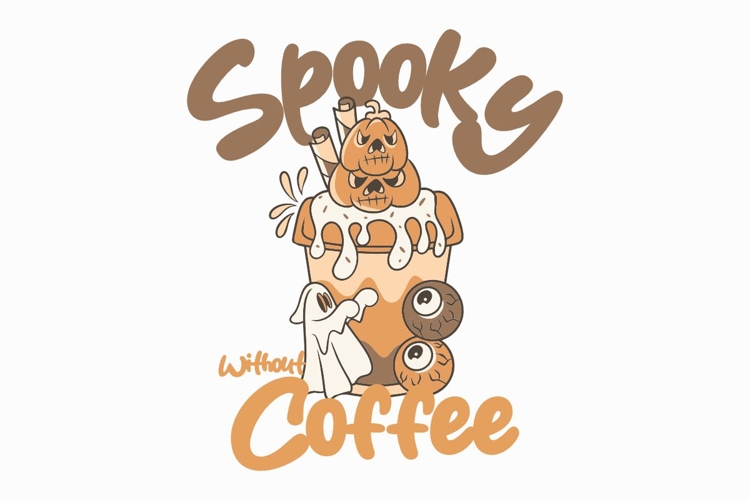 Spooky Without Coffee Halloween T-shirt