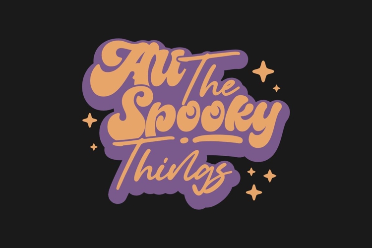 Spooky Retro Vintage Halloween T-shirt Design