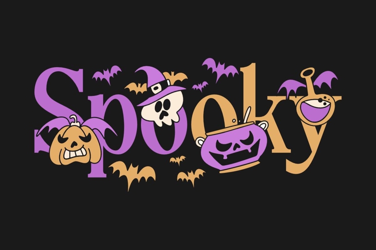 Spooky Halloween Vibes T-shirt Design