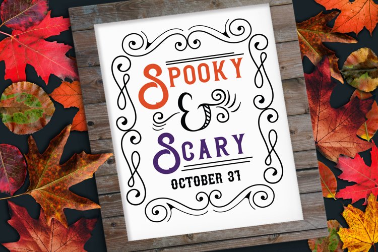 spooky and scary october 13 color