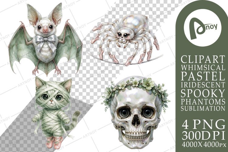 Spooky Ballet Ghost Sublimation example image 1