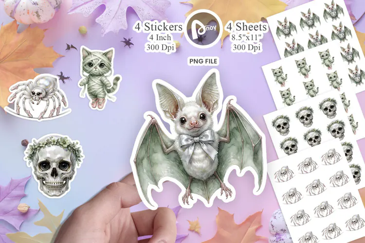 Spooky Ballet Ghost Sticker