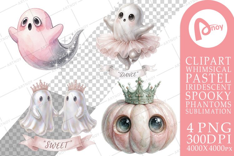 Spooky Ballet Ghost Sublimation example image 1