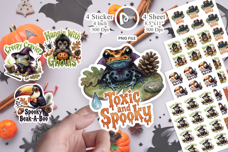 Big-Eyed Rainforest Animals Sticker