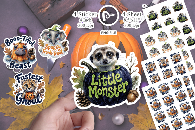 Big-Eyed Savannah Animals Sticker