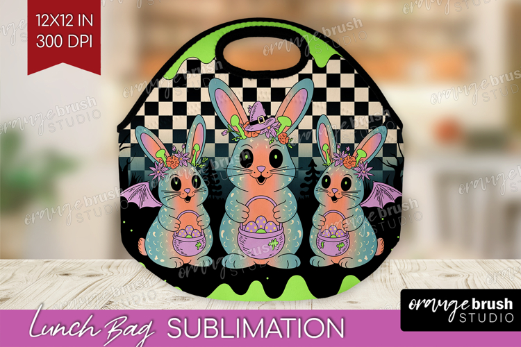 Spooky Bunny Halloween Lunch Bag Spooky Season Lunch Bug PNG