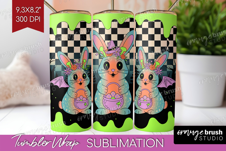 Spooky Bunny Halloween Tumbler Wrap Spooky Season Tumbler